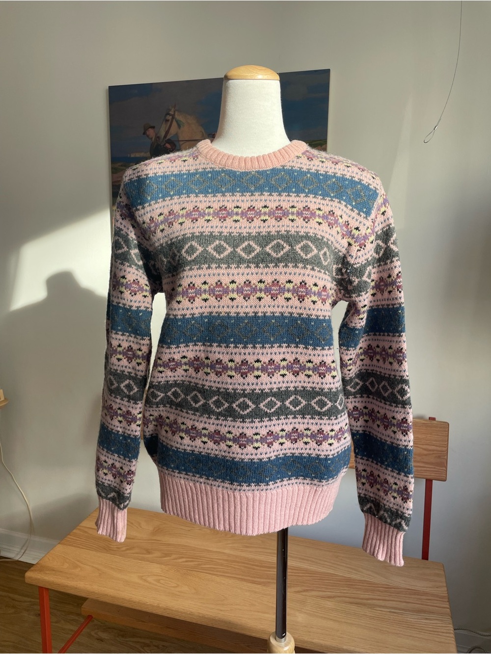 80’s wool fair isle sweater